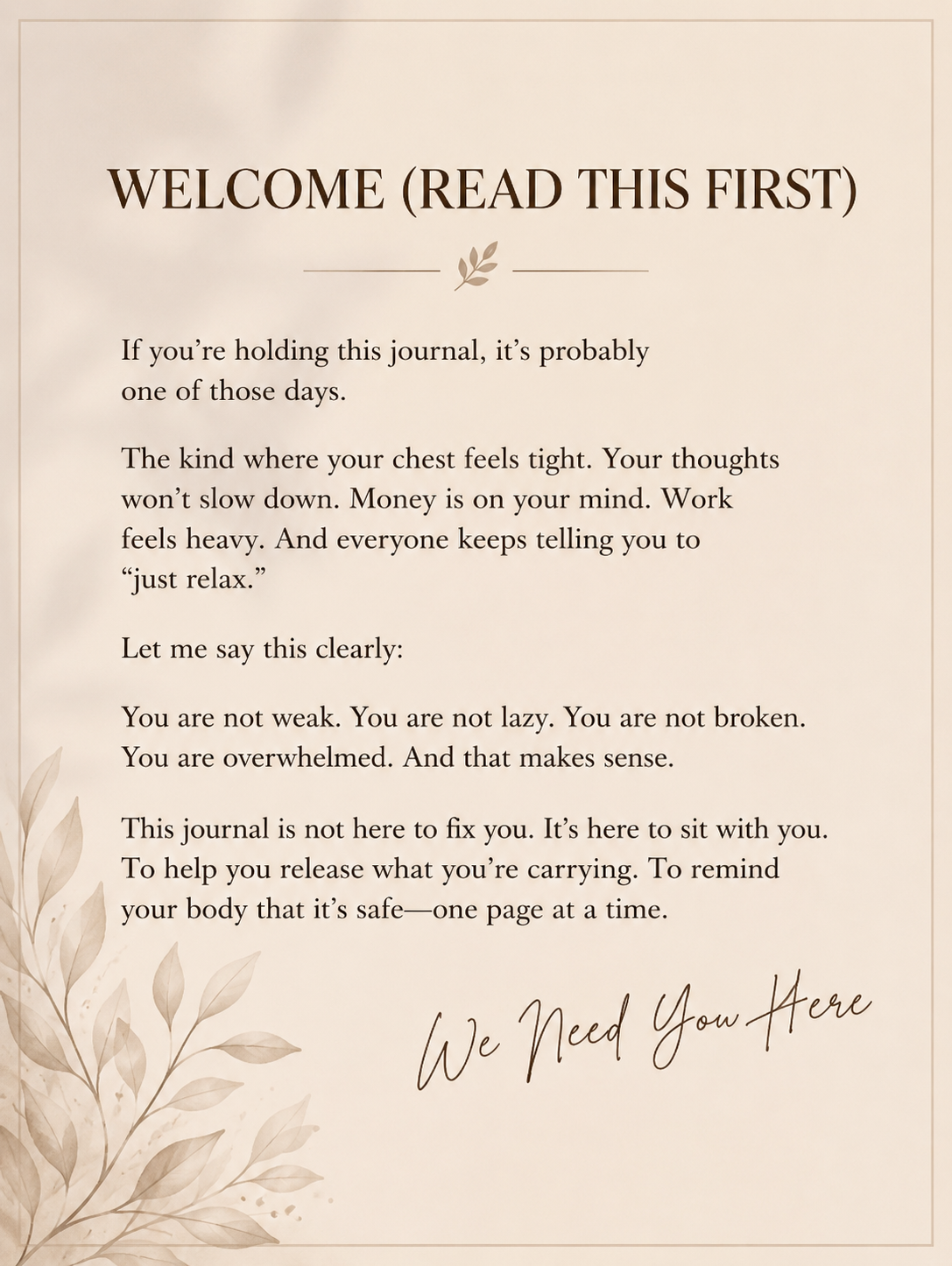 I’m Not Crazy, I’m Stressed — A Gentle Daily Stress Journal