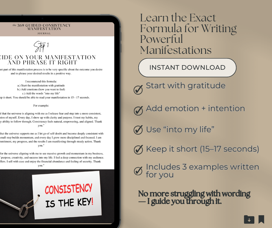 369 Guided Consistency Manifesting Journal for Black Wealth