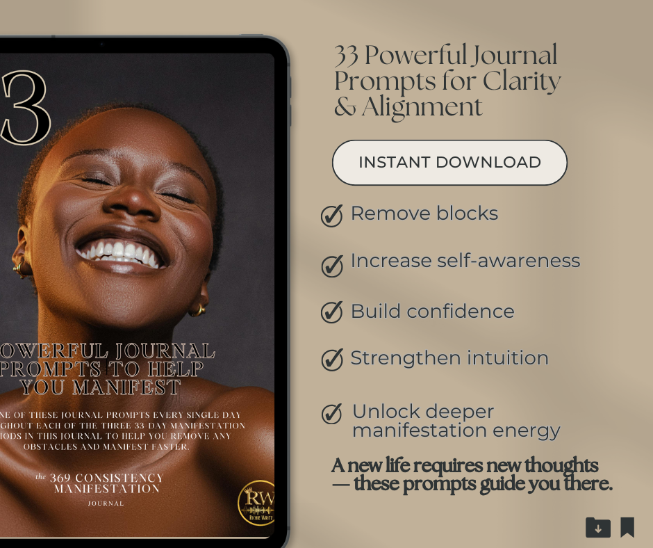 369 Guided Consistency Manifesting Journal for Black Wealth