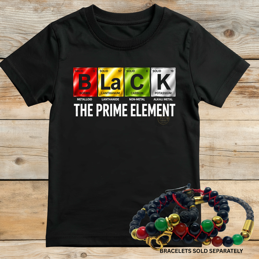 The Prime Element Unisex Black T-Shirt