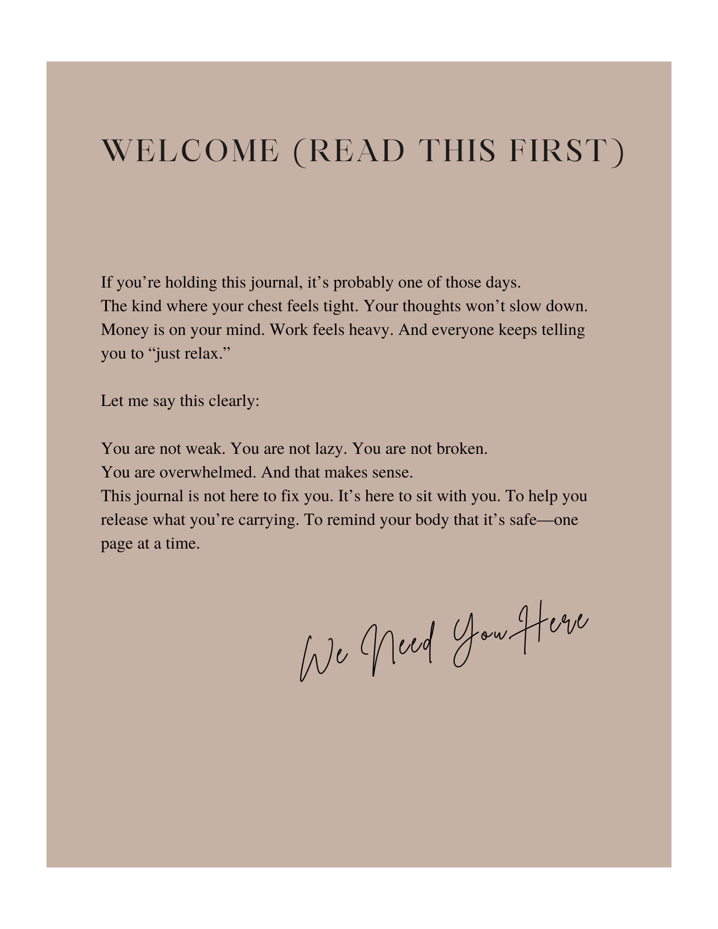 I’m Not Crazy, I’m Stressed — A Gentle Daily Stress Journal