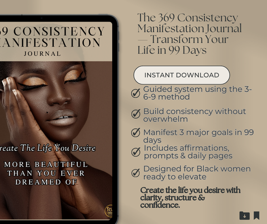 369 Guided Consistency Manifesting Journal for Black Wealth