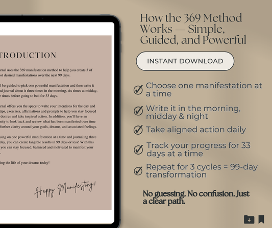 369 Guided Consistency Manifesting Journal for Black Wealth