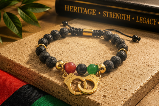Freedom Lava Stone Bracelet