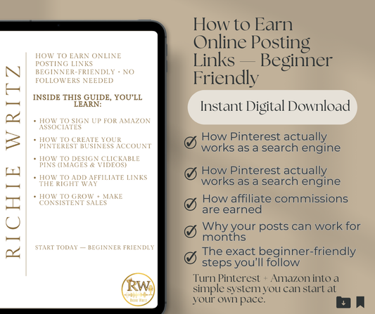 Beginners Guide: How to Earn Online Posting Links (No Face, No Followers)